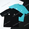 22ss Mannen Vrouwen Ontwerpers t-shirts tee Parijs VERNIETIGD tie dye korte mouw Ronde Hals Streetwear zwart wit grijs xinxinbuy XS-L202A