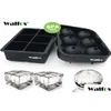 Ferramentas de sorvete Walfos tamanho grande 6 bandejas de cubo de molde de célula Whiskey Ball Sile Molds Maker para Party Bar 2206111928288 Drop Delivery Hom Dhan7