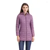 Damen-Trenchcoats, langer, warmer Parka für Damen, ultraleicht, gepolstert, Pufferjacke, Mantel mit abnehmbarer Kapuze, leichte Oberbekleidung