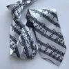 Bow Ties Designer Erkek Müzik Beyaz Klasik Müzik Skorları Müzisyen Konseri için Baskı Kravat Cravat Christian Choirs