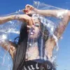 Kvinnors jackor Transparent plastrock denimjacka PVC Kvinnliga rockar och kvinnor harajuku