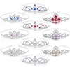 Barrettes à cheveux Barrettes 3pcs / set Filles Princesse Strass Couronne Coloré Cristal Tiara Bandeau Pour Enfant Mariée Bijoux De Mariage Acce2897