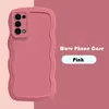 Mobiltelefonfodral Curly Wave Bumper Phone Case för Samsung Galaxy A12 A13 A14 A32 4G A52 A33 A53 A34 A54 5G Silikon Cover Lens Protect Shelll2310/16