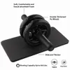 Sit Up Benches Non-Slip Wheel med Mat Rest Big Wheel Abdominal Muscle Trainer för Fitness ABS Core Workout Training Home Gym Fitness 231012