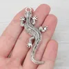 Anhänger Halsketten 6 X Tibetsilber Tier Gecko Eidechse Charms Chamäleon Anhänger für DIY Halskette Schmuckherstellung Zubehör