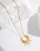 Ketten Sonne Schlüsselbein Halskette für Frauen 925 Sterling Silber Nischendesign Feiner Designerschmuck Geburtstag Jahrestag Geschenk