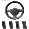 Steering Wheel Covers DIY Customized Car Steering Wheel Cover For Opel Astra (H) 2004-2009 Zaflra (B) Signum 2005 Vectra (C) Leather Steering Wrap Q231016