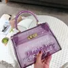 Clear Transparent PVC Jelly Bags For Women Candy Colors Shoulder Bag Waterproof Summer Beach Handbags Small Crossbody Bags