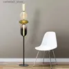 Floor Lamps Postmodern LED Colorful Glass Floor Lamp Home Indoor Art Decoration Table Lamp Living Room Hotel Exhibition Hall Standing Light Q231016