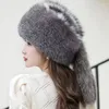 Berets Winter Fur Ladies Thicken To Keep Warm Whole Hat
