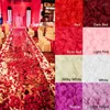 Dekorativa blommor 500/1000/3000st Färgglada kärlek Romantisk varm Silk Rose Artificial Petals Wedding Party Flower Favors Decoration Roses