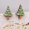 Ohrstecker, niedlich, aus Holz, Weihnachten für Frauen, Winter, Kawaii, Weihnachten, Boutique-Schmuck, Großhandel