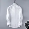 Camisa casual masculina de designer de qualidade designer de negócios clássico camisa de manga longa cor sólida carta primavera outono camisa m/l/xl/2xl/3xl #17
