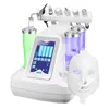 7 في 1 Hydra Dermabrasion Diamond Peeling and Water Jet Beauty Aqua Peel Dermabrasion Care Care Peel مع قناع LED