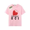 Designer T-shirt Summer Gu Brand T Shirts Mens kvinnor Kort ärm Hip Hop Streetwear Tops Shorts Klädkläder G-23