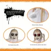 1pc halloween pendurado fantasma pingente decoração, controle de som elétrico pendurado fantasma brinquedo complicado