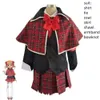 Cosplay cosplay anime s chara yuiki yaya ess hotori tadase king ordförande souma kuukai kostym röd blå skol uniform hallowen kostym