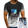 Heren trainingspakken T-shirt klassieke motorfiets Motorrad Keeway Schwarz Weiss Youngtimer Oldtimer Herren zomer korte mouwen Fashiont