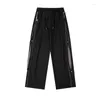 Pantaloni da uomo PFNW Zipper High Street Cargo Primavera Marchio di moda Casual Design sportivo Streetwear Tuta ampia dritta 12Z4260