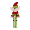 Julälf Plush Doll Kylskåp Dörrhandtag Täck Kök Apparathandtag täcker Xmas -dekorationer för kylskåpets mikrovågsugn eller diskmaskin