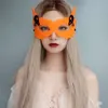 5 pezzi maschera cosplay di Halloween testa di teschio ragno volpe metà viso maschera sexy demoniaco uomo e donna accessori cosplay look di Halloween