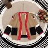 brand Splicing design cardigan for kids fashion baby sweater Spring products Size 100-150 CM designer Multi color Knitted Jacket Oct10