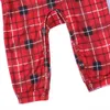 Abiti coordinati per la famiglia Natale Pigiama coordinato per la famiglia Plaid in cotone Adulto Bambino Donna Top Pantaloni e cane Famiglia Abiti da notte natalizi 231016