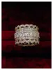 Anéis de casamento para mulheres moda jóias vintage círculo romano zircônia cúbica requintado luxo nupcial anel de noivado 231016