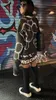 Sweats à capuche pour hommes Sweatshirts Automne et hiver 2023 Mode européenne et américaine Femmes sans col imprimé graffiti velours sweat-shirt robe 231016