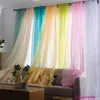 Curtain Basic Rod Pocket Sheer Voile Window Panels White One 1pc For Kitchen Bedroom Children's Room Living Decoration