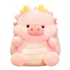 Poupées en peluche Kawaii cochon dinosaure en peluche peluche douce poupée animale coussin coussin drôle anniversaire cadeau de noël pour amis 231016