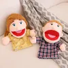 Puppets 28 33cm Kids Plush Finger Hand Puppet Activity Boy Girl Role Play Bedtime Story Props Family Playing Toys Doll 231016