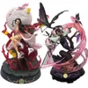 Brinquedos de dedo 36cm Kimetsu No Yaiba Anime Figura Gk Kamado Nezuko Kochou Shinobu Figura de ação Demon Slayer Kochou Shinobu Estatueta Modelo Brinquedos