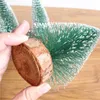 Christmas Decorations 1pcs 10/15/20/25/35CM Mini Tree Green Pine Needles Party Navidad Happy Year Decoration 2024