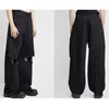 Jeans pour hommes 2023 Street Wear Fashion Pantalon en denim à jambe large surdimensionné Lâche Y2K Noir Baggy Droit Perforé Unisexe