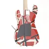 سلسلة Stripe Red With Black Stripes Basswood Electric Guitar