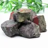 Dekorativa figurer 40-50mm 200g Natural Dragons Blood Stone Diy Pärlor för smycken Making Rock Mineral Chakra Healing Home Decoration