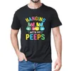 T-shirts pour hommes Lettres unisexes Mignon Pâques Cadeau de famille 100% coton T-shirt à manches courtes Funny Streetwear Soft Femmes Tee220R