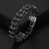 Chain Retro Heavy Brush Stainless Steel Motorcycle Bracelet 111M Wide Men Bike Biker Bracelets HipHop Jewelry 1923cm 231016