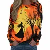 Felpe con cappuccio da donna Felpa con cappuccio Halloween Felpa moda donna Felpe anime Abbigliamento autunno inverno Cappotti ragazza Tute zucca