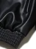 Men's Leather Faux Leather Mauroicardi Autumn Casual Oversized Black Pu Leather Jacket for Men Style Raglan Sleeve Turndown Collar Loose Korean Fashion 231016