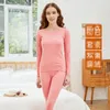 Women's Two Piece Pants Thermal Underwear Ladies Clothes Winter Seamless Warm Intimates Long Johns Constant Temperature Keep Women 2 Sets