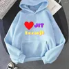 Sudaderas con capucha para hombre Diljit Dosanjh Sudaderas Hombres Hip Hop Chaqueta de invierno Harajuku Ropa de moda Amor Pintura simple Acolchado Manga larga