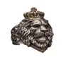 Punk Animal Crown Lion Ring For Men Male Gothic jewelry 714 Big Size277k271B1475703