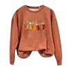 Dameshoodies Dames Halloween Leuk bedrukt sweatshirt met lange mouwen Dames Button Down Blouses Kantoor Zomer Tops Dameskleding