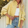 Women's Jackets 2023 Retro Denim Jacket Women Long Sleeve Casual Broken Holes Tassels Demin Street Tattered Shirt Style For