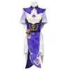 Costume de Cosplay Lisa Genshin Impact, uniforme de carnaval pour adultes, perruque, Costumes d'halloween Anime, jeu pour femmes