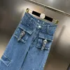 Jeans pour femmes printemps/été 2023, embellissement de ceinture, pantalon cargo multi-poches, Spicy Girls