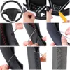 Steering Wheel Covers Customized Original DIY Car Steering Wheel Cover For Geely Coolray SX11 2022 Coolray 2018-2021 Leather Braid For Steering Wheel Q231016