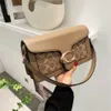 Cheap Outlet 50% off Women's Bag 2023 New Tabby Wine God One Shoulder Crossbody Handheld Envelope Underarm Printed Small Square